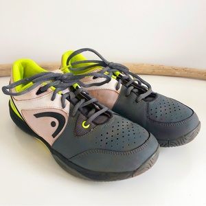 Head Revolt Pro Junior Tennis Shoe Grey Neon Yellow Size US 7 EUR 39 Kids